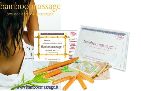 Kit Bamboo Massage Larte E La Scienza Del Bamboo Massage